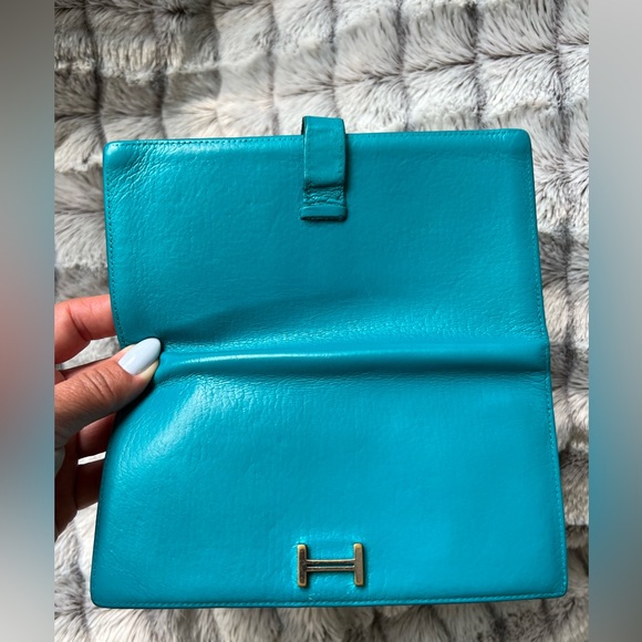 💥HOT  Pick🔥HERMES Bearn Taurillon Clemence Leather Long H Logo Bifold Wallet - Picture 17 of 17